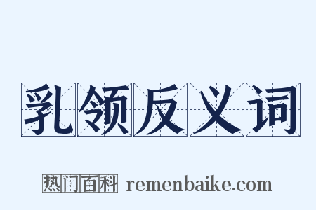 乳领反义词是什么意思的图片